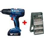 Bosch GSR 180-Li Akülü Vidalama Şarjlı Matkap + 25 Parça Vidalama