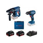 Bosch GSR 185-Li + Bosch GBH 180-LI 18V 2x4,0 AH (0615990N20) Kırıcı - Delici Seti