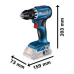Bosch Gsr 18V-45 Solo Darbesizvidalama (Batarya Veşarj Aleti Dahil Değildir)