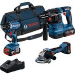 Bosch GSR+GWS+GBH Karma Set 18V-40 3x4.0Ah Li-on Akülü Vidalama Darbeli Aletler