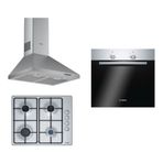 Bosch HBF010BR1T+PBP6C5B80L+DWP64CC50T Inox 3'lü Ankastre Set