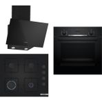 Bosch HBF514BB1T - POP6C6P30O - DWK63PJ60T Siyah 3'lü Ankastre Set