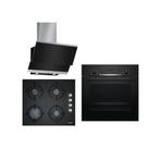 Bosch HBF534EB0T - POP6C6B11O - DWK065G60T 3'lü Siyah Ankastre Set