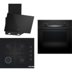 Bosch HBF534EB3T - POP6C6P30O - DWK63PJ60T Siyah 3'lü Ankastre Set