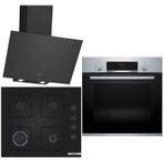 Bosch HBF534ES3T - POP6C6P30O - DWK64PJ60T Siyah 3'lü Ankastre Set