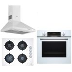 Bosch HBF534EW0T - POP6C2B11O - DWP64CC20T 3'lü Beyaz Ankastre Set