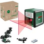 Bosch Home & Garden Quigo Çizgi Lazer +Mm2 (Kolay ve Çok Yönlükkonumlandırma, +/- 4° Otomatik Hizala