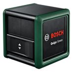 Bosch Home & Garden Quigo Green Çizgi Lazer (Daha İyi Görünürlük için Yeşil Lazer Teknolojisi, +/- 0,6 mm/m'lik iyileştirilmiş hassasiyet ve 12 m'ye kadar çalışma aralığı)