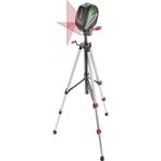 Bosch Home & Garden UniversalLevel 3 - Set Çapraz Çizgi Lazeri (10m Çalışma Alanı, +- 0,5 mm Hassasiyet, 4 sn. Otomatik Nivelman Süresi, 3 x AA Pil, 1,5 mm Alüminyum Sehpa, Çanta)
