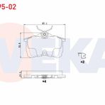 Bosch Honda Accord 2.0 1998-2008 Arka Fren Balatası