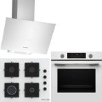Bosch HUA736EV0T - POP6C2P30O - DWK64PJ20T Beyaz 3'lü Ankastre Set