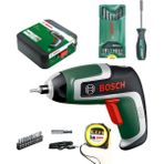 Bosch Ixo 7 Akülü Mini Vidalama , Bosch X-Line 15 Parça Mini Aksesuar Seti ,bosch Tornavida ve Metre