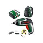 Bosch Ixo 7 Nesil 3.6 V Akülü Mini Vidalama Şarjlı Tornavida, Bosch Sırt Çantası ve Metre
