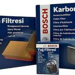 Bosch Mercedes A160, A180 Cdi W176 Filtre Bakım Seti 2013-2015 3Fk Hava-Yağ-Karbonlu Polen