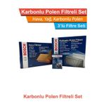 Bosch Mercedes E250 CDI W212 Bosch Filtre Bakım Seti 2009-2014 Hava+Yağ+Karbonlu Polen