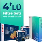 BOSCH Mercedes E280 Dizel Filtre Bakım Seti (2003-2008) 4 Lü