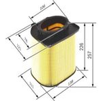 Bosch Mercedes W212 14 S212 W204 S204 08 14 X204 X253 15 19 A207 C207 C204 14 Hava Filtresi