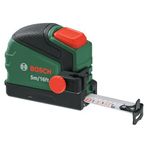 Bosch Mezura, kalem tutuculu 5 m/16 ft (otomatik kilit; naylon kaplamalı bant; 22 mm genişlik; bükülmeden çekme uzunluğu 2 m; ölçek metrik/inç; yüksek doğruluk; kemer klipsi; ergonomik yumuşak tutuş)