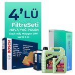 Bosch Mini Cooper 1.5 Benzinli Filtre Bakım Seti Liqui Moly Motor Yağlı (2013-2017) 4 Lü