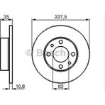 Bosch MTXDPN Fiat 131 Ön Fren Diski
