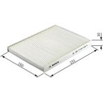 Bosch Mtxdpn Polen Filtresi [ Renault Clio Ii, Kangoo 1.2/1.4/1.5 Dci/1.6/1.6 16V/1.9 D-Dti-Dci 1998 -, Megane I 1.4 E/1.4 16V/1.6 E/1.6 16V/1.8 16V/1.9 D-Dti-Tdi-Dci 1996-2003 ]