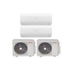 Bosch Multi Split İnverter Klima 72000 Btu Dış (36+36) + 2 İç Ünite 24000 + 24000 Btu Beyaz