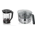 Bosch Mums 6 Serisi Uyumlu Narenciye Sıkacağı ve Cam Blender Aparatı 2li Set