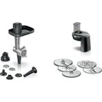 Bosch MUMS6ZS00 Serie 6 Mutfak Makinesi Uyumlu Kıyma Çekme Aparatı ve Rende Seti