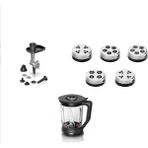 Bosch Mutfak Şefi MUMS6ZS00 -MUMSZ6ZS17 3 Lü Aksesuvar Seti Kıyma Aparatı- Makarna Diks -Cam Blender Aparatı