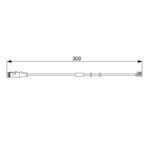Bosch ÖN FREN BALATA FİŞİ İKAZ KABLOSU ASTRA H-ZAFIRA B 2004 VECTRA C 1.9-2.0-2.2 GTS 2004 300MM 13116560 6235647