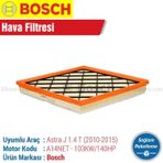 Bosch Opel Astra J 1.4 Turbo 2010 2015 Filtre Bakım Seti