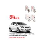 Bosch Opel Corsa D 2006 Model Ön Uzun-kısa 4 Lü Far Ampülü Takımı