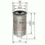 Bosch Opel Kadett 1.4 i 1990-1991 Benzin Filtresi