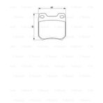 Bosch Opel Vectra B 1.6 1995-2002 Arka Balata