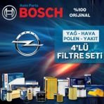 Bosch Opel Zafira A 1.6 2000-2005 4NP Benzin Filtre Bakım Seti