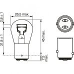 Bosch Park Stop Ampulü 12v P21/5w Çift Duy Çapraz Tırnak 2 Adet 1016 1987302814