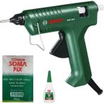 Bosch PKP 18 E Sıcak Mum Silikon Tabancası 1 Kg Şeffaf Kalın Mum Silikon ve Yapıştırıcı Seti - 1 Adet