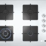 Bosch POH7C2O12O Ocak Cam Ankastre Wok Gözlü Beyaz