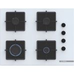 Bosch POP7C2P31O Serie 4 67 Cm Beyaz Gazlı Ocak Sert Cam ile Dört Gözlü Modern Tasarım