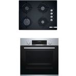 Bosch POP7C6O10O - HBJ558YS0T Inox 2'li Ankastre Set