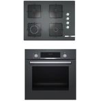 Bosch POP7C9O12O - HBF514BH0T Antrasit 2'li Ankastre Set
