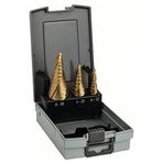 Bosch Pro 3 parçalı. kademeli matkap-Seti HSS TiN 3-yüzeyler-şaft