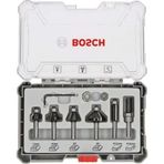 Bosch Pro 6 Parça Karışık 6 mm Şaftlı Freze Seti
