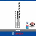 Bosch Pro Hex-5 3'lü Beton Matkap Ucu Seti 5-6-8 mm 2608707003