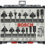 Bosch Pro Karışık 6 mm 15'li Şaftlı Freze Seti