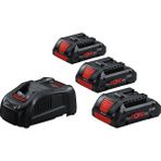 Bosch Procore Akü ve Şarj Cihazı Seti 3X4.0AH Gba 18V Akü + Gal 1880 Cv (0 615 990 N2G)