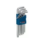 Bosch Prof. Torx Allen Anahtar Takımı Delikli Torx 9Pc (Uzun)
