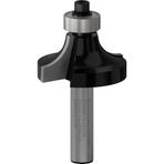 Bosch Professional 1 x ahşap için standart yuvarlak freze ucu (ahşap için, yarıçap 12 mm, çalışma uzunluğu 18,6 mm, şaft çapı 8 mm, el frezesi aksesuarı)
