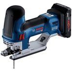 Bosch Professional 18 V Sistem Akülü Dekupaj Testere GST 18V-155 SC (çubuk şeklinde, 2 x pil ProCORE 4.0Ah, hızlı şarj cihazı GAL 18V-40, 2 dekupaj testere bıçağı, L-BOXX içinde)