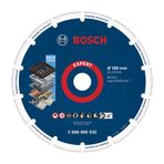 Bosch Professional 1x EXPERT Diamond Metal Wheel Büyük Boyutlu Kesici Diskler (Dökme demir, Paslanmaz çelik, Çelik, Demir içermeyen metalle, Ø 180 mm, Aksesuar Büyük Avuç Taşlama Makinesi)